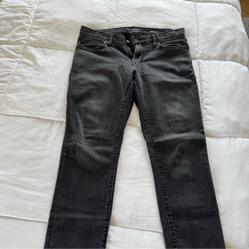 Banana Republic Black Straight Leg Jeans